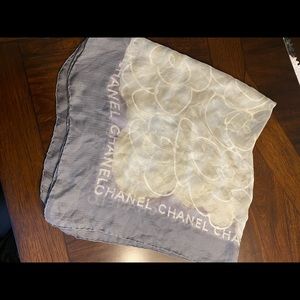 Chanel sheer scarf